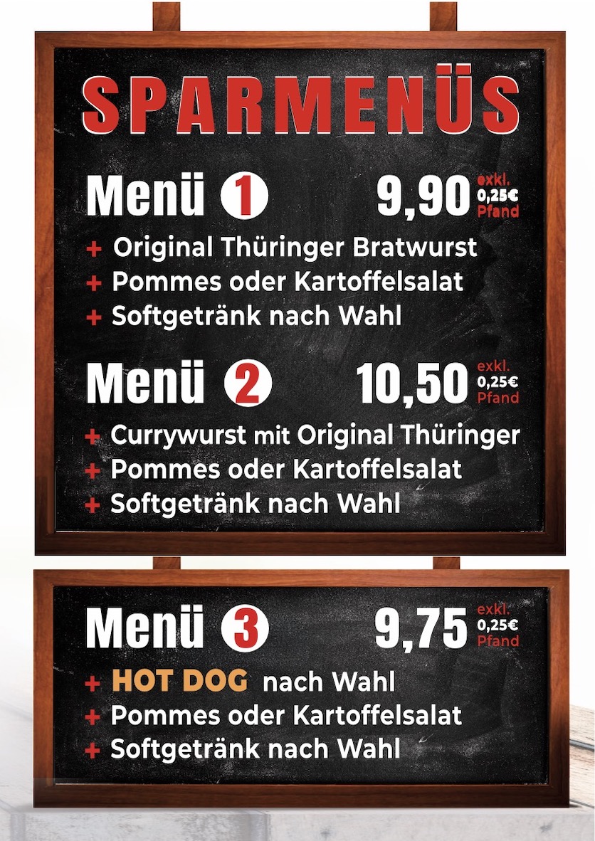 Sparmenüs